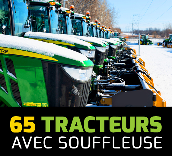 65 tracteurs avec souffleuse